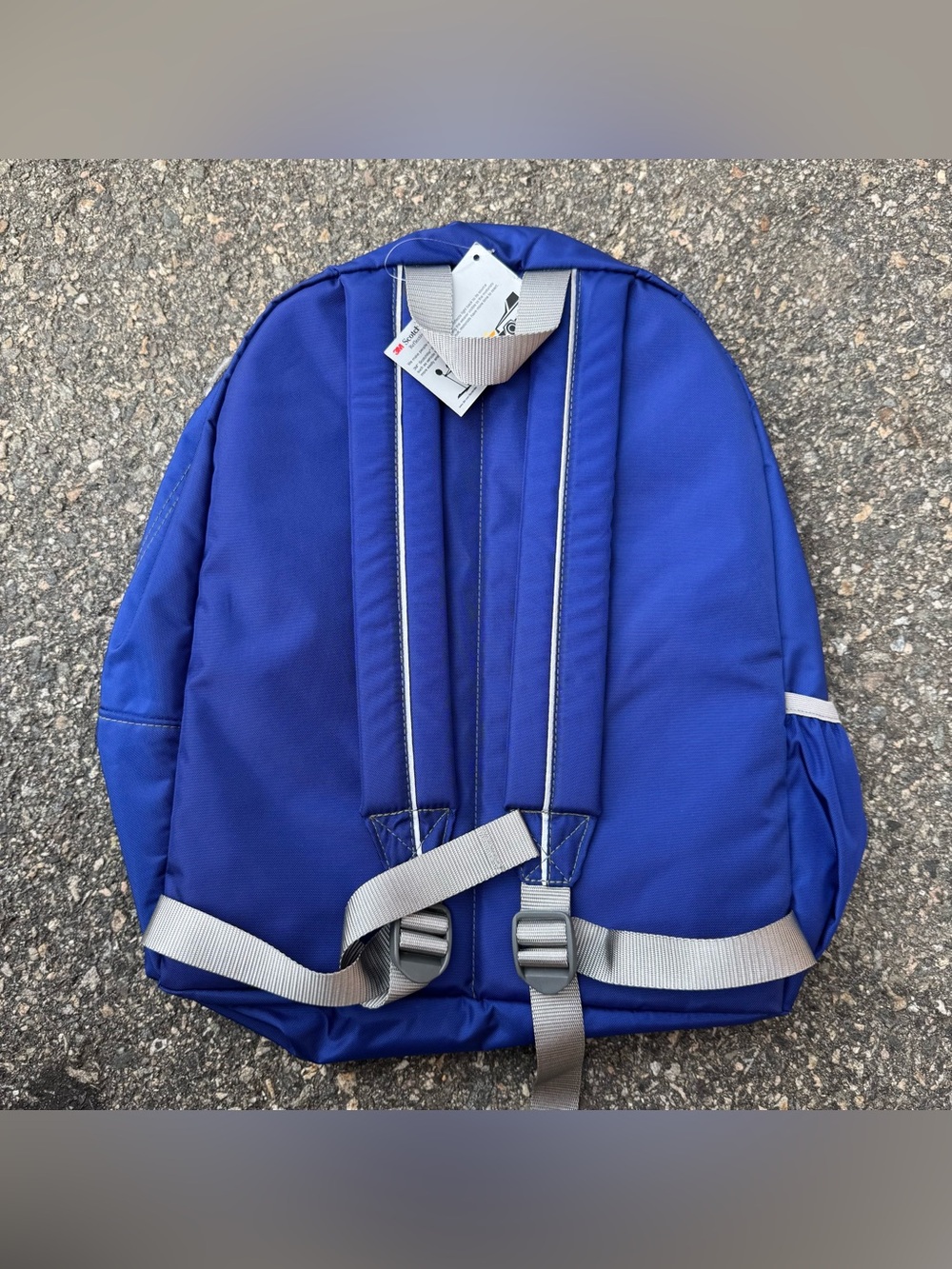NEW LL Bean 3M Scotchlite Reflective Backpack Day Pack Blue Adjustable NWT - Picture 5 of 6